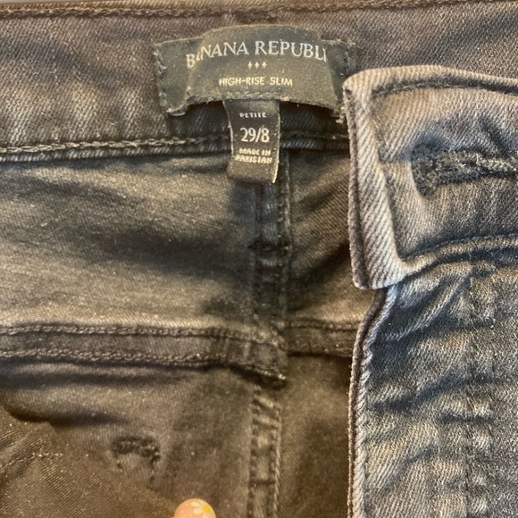Banana Republic Black Straight Leg Jeans - Picture 3 of 5